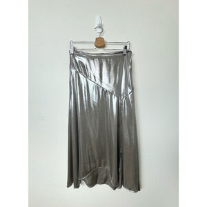 Future Collective Women Skirt Small Metalic Mob Wife Grunge Revival Cocktail Par